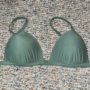 Aerie green bathing suit top, size Large